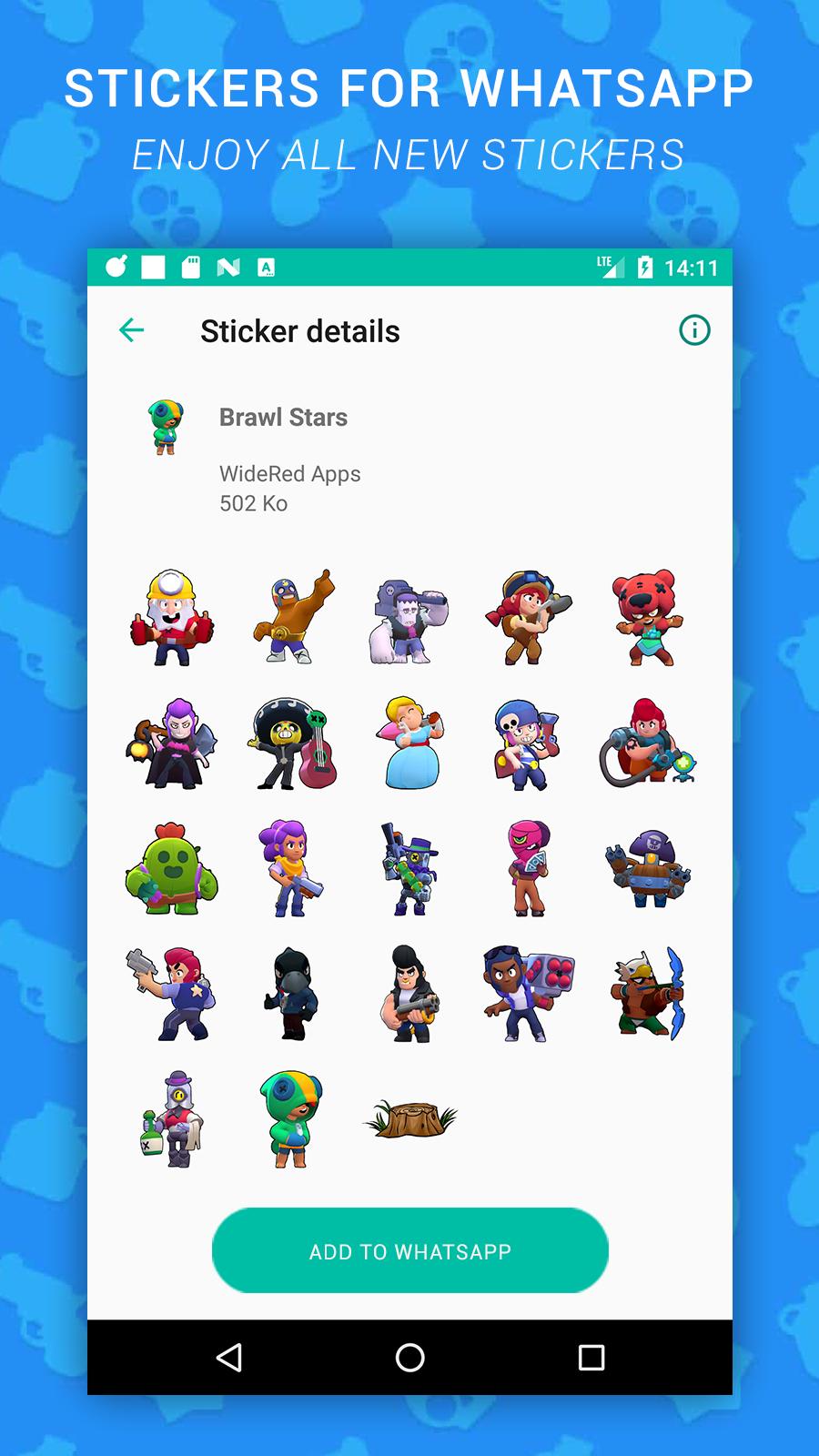 Stickers Brawl Stars For Whatsapp Wastickerapps For Android Apk Download