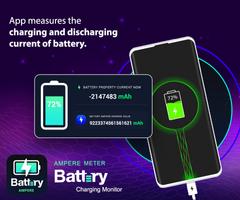 Ampere Meter : Battery Chargin الملصق