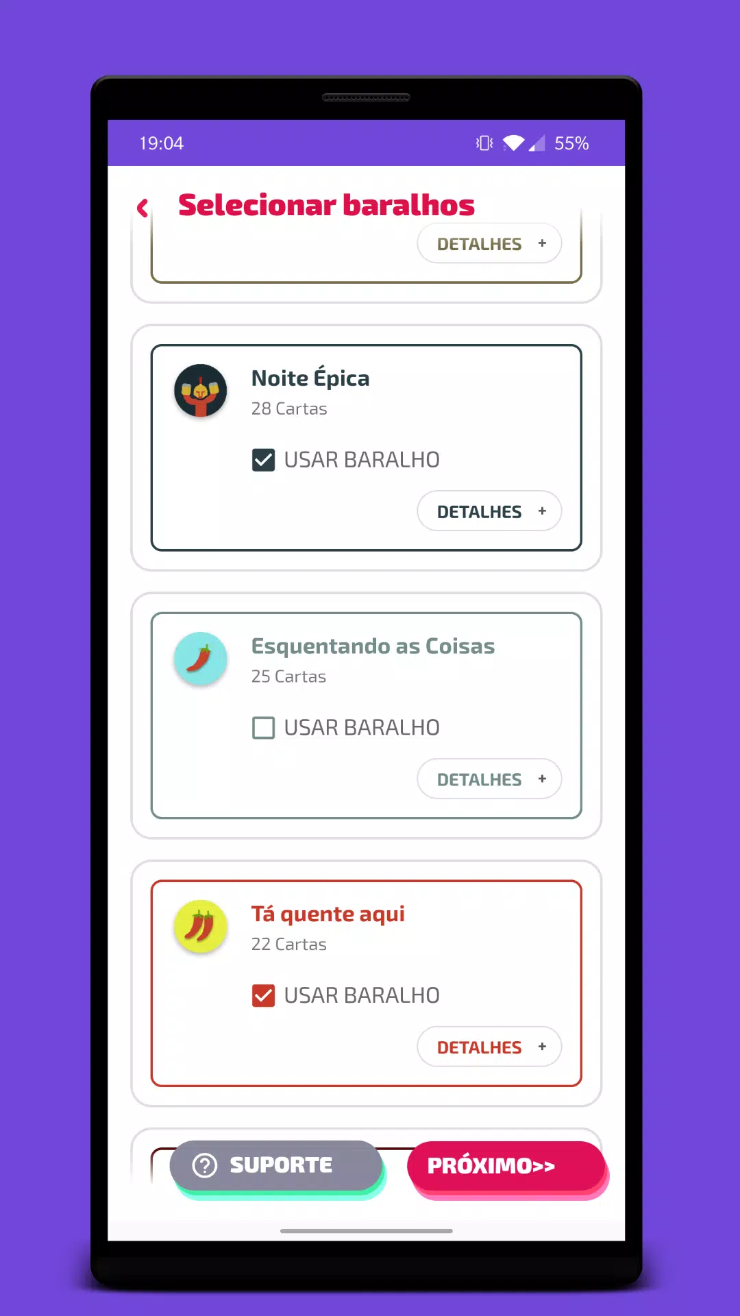 Como usar o iPuke, jogo com baralhos e desafios para beber com amigos