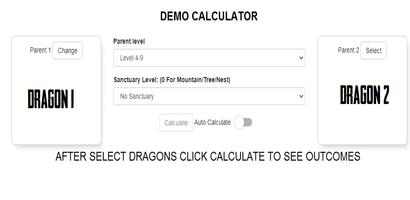 Breeding Calculator for Dragon Cartaz