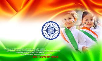 Indian Flag Photo Frames Affiche
