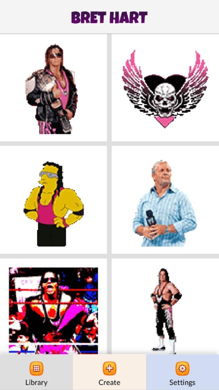 12+ Bret Hart Artwork Pics