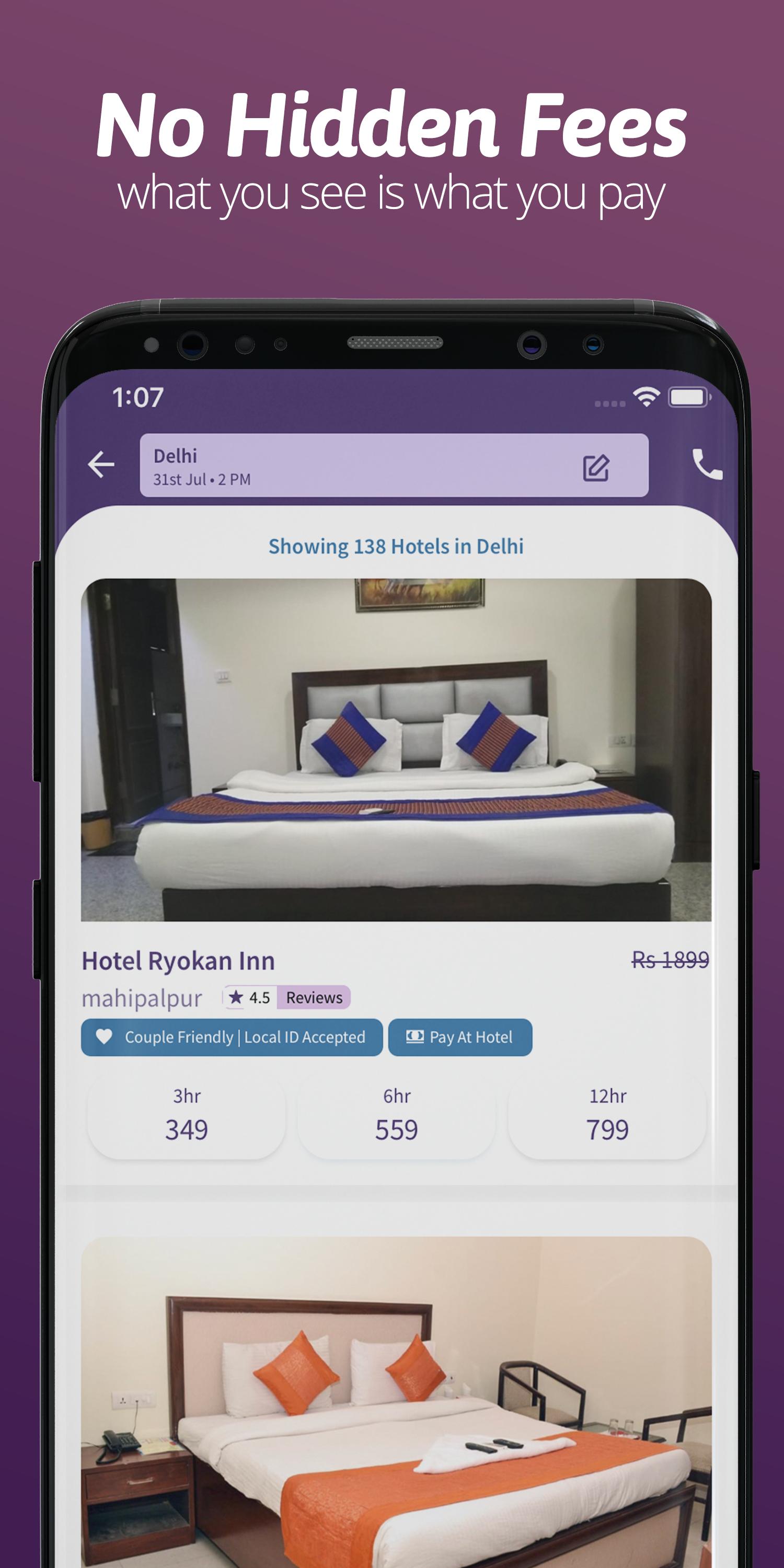 Brevistay Book Hourly Hotels Rooms At 399 For Android