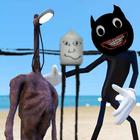 Fall Cartoon Cat Light Head &  icono