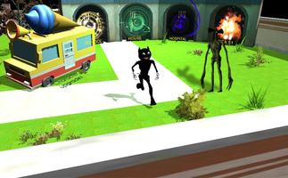 Angry Cartoon Cat Night Siren  screenshot 1