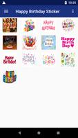 Happy Birthday Stickers تصوير الشاشة 1