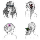 Hairstyle reference step icon