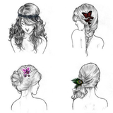 Hairstyle reference step icône