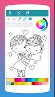 Livre de coloriage des mariés capture d'écran 1