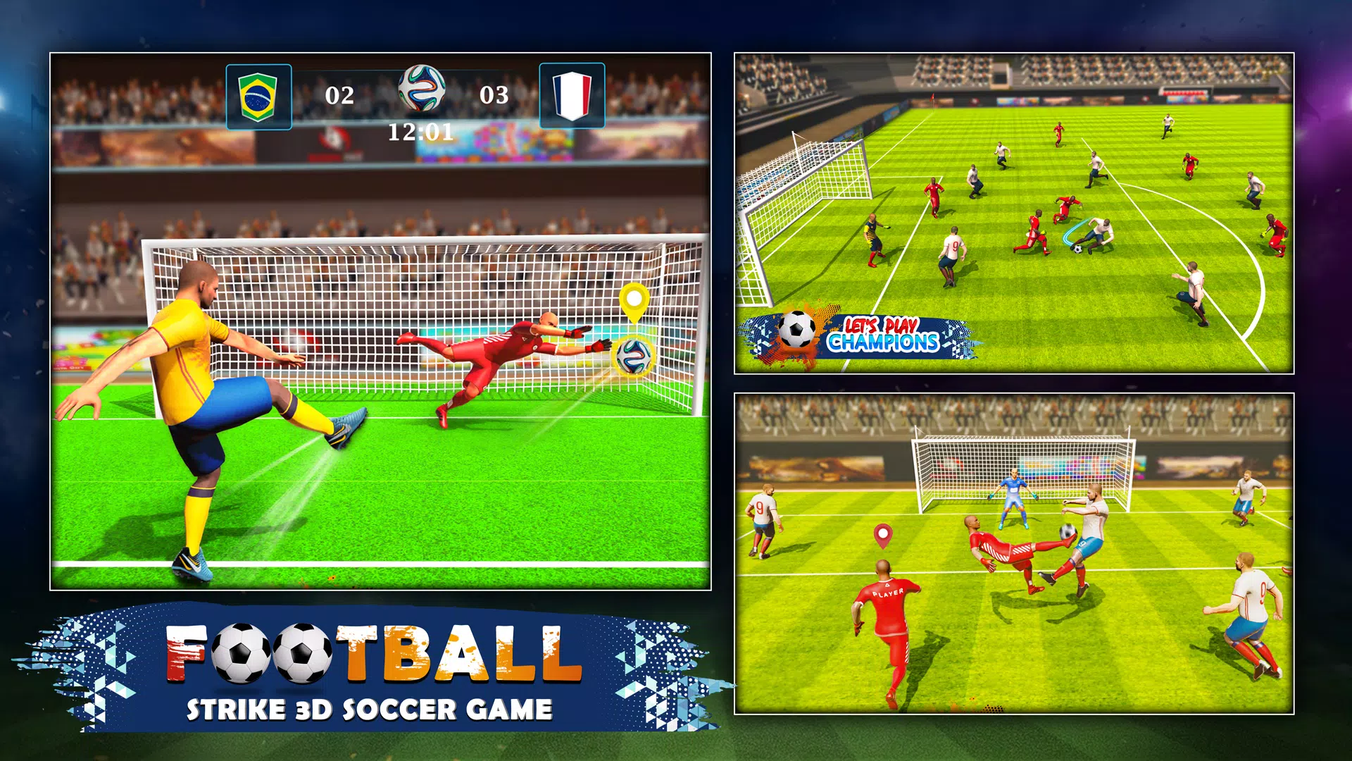 Football Game-Head Soccer 2 ; 3D Football Strike APK for Android