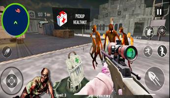 Zombie Fighter : FPS zombie Sh Affiche