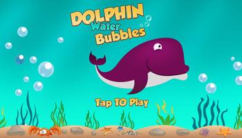 Dolphin Water Bubbles Affiche