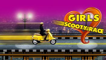 Girls Scooty Race Affiche