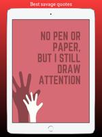 Savage quotes poster