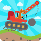 Kids Dinosaur Excavator Trucks-icoon