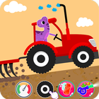 Farm Tractors Dinosaurs Games Zeichen
