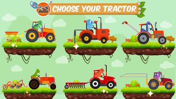 Farm Tractors Dinosaurs Games Plakat