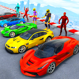 Superhero Game: Ramp Car Stunt