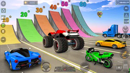 Скачать Superhero Car Stunts Car games XAPK