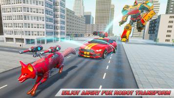 Angry Fox Robot Transform: Robot car games capture d'écran 1