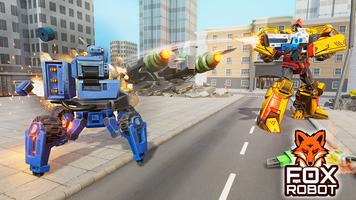Angry Fox Robot Transform: Robot car games capture d'écran 3