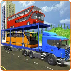 Vehicle Transporter Truck Driving: Bus Transport APK download