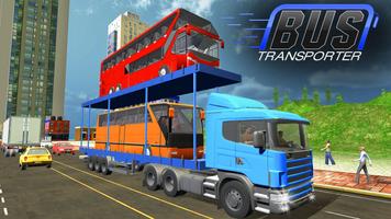 Vehicle Transporter Truck Driving: Bus Transport পোস্টার