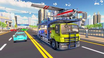 Car Transporter Truck Driver:Cargo Plane Simulator syot layar 1