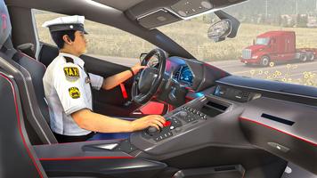 Crazy Car Driving: Taxi Games الملصق