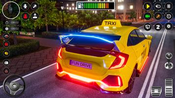Crazy Car Driving: Taxi Games Ekran Görüntüsü 1