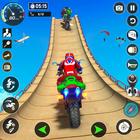 Motobike stunts Racing Games أيقونة