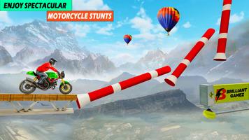 Motobike stunts Racing Games تصوير الشاشة 1