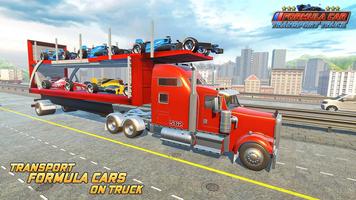 Poster Formula Car Transporter Truck