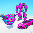 Paintball Robot Transform: Robot car Games icône