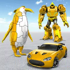 Скачать Penguin Robot Car War Game APK
