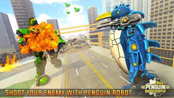 Penguin Robot Car War Game Plakat