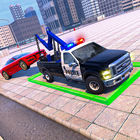jeux de dépanneuse: parking de camion 3d icône