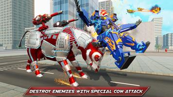 Cow Robot Games 3D: Robot Game الملصق