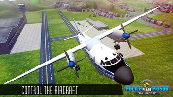 US Police Prisoner Plane Transporter Game syot layar 2