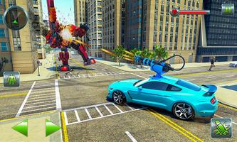 Hippo Robot Car Transform Battle-Rhino Robot Games screenshot 2