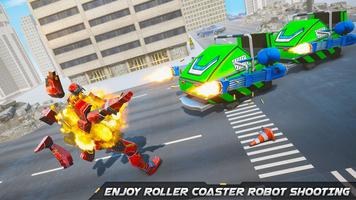 Roller Coaster Robot Car Games: Multi Robot Game captura de pantalla 2