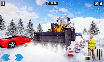 Real Snow Blower Truck Excavator Plow Games screenshot 1