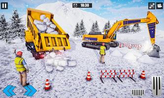 Real Snow Blower Truck Excavator Plow Games screenshot 2