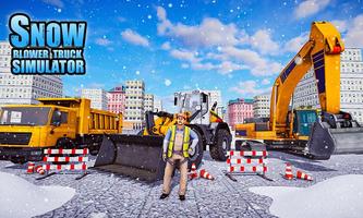 Real Snow Blower Truck Excavator Plow Games screenshot 3