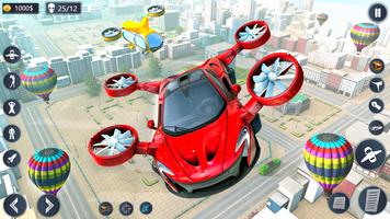 Flying Car Simulator Car Games โปสเตอร์