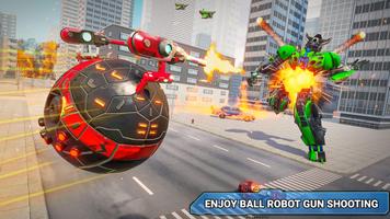 Robot Game, Red Ball Robot 3d ảnh chụp màn hình 1