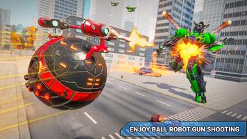 Robot Game, Red Ball Robot 3d स्क्रीनशॉट 1