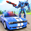 Police Chase Robot Transform Wars: Robot Car Game