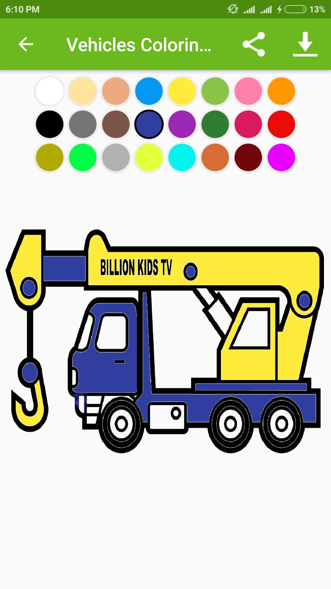 Vehicles Coloring Pages for Kids for Android - APK Download
