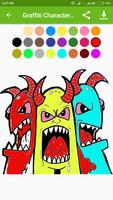 Graffiti Character Coloring Pages imagem de tela 3